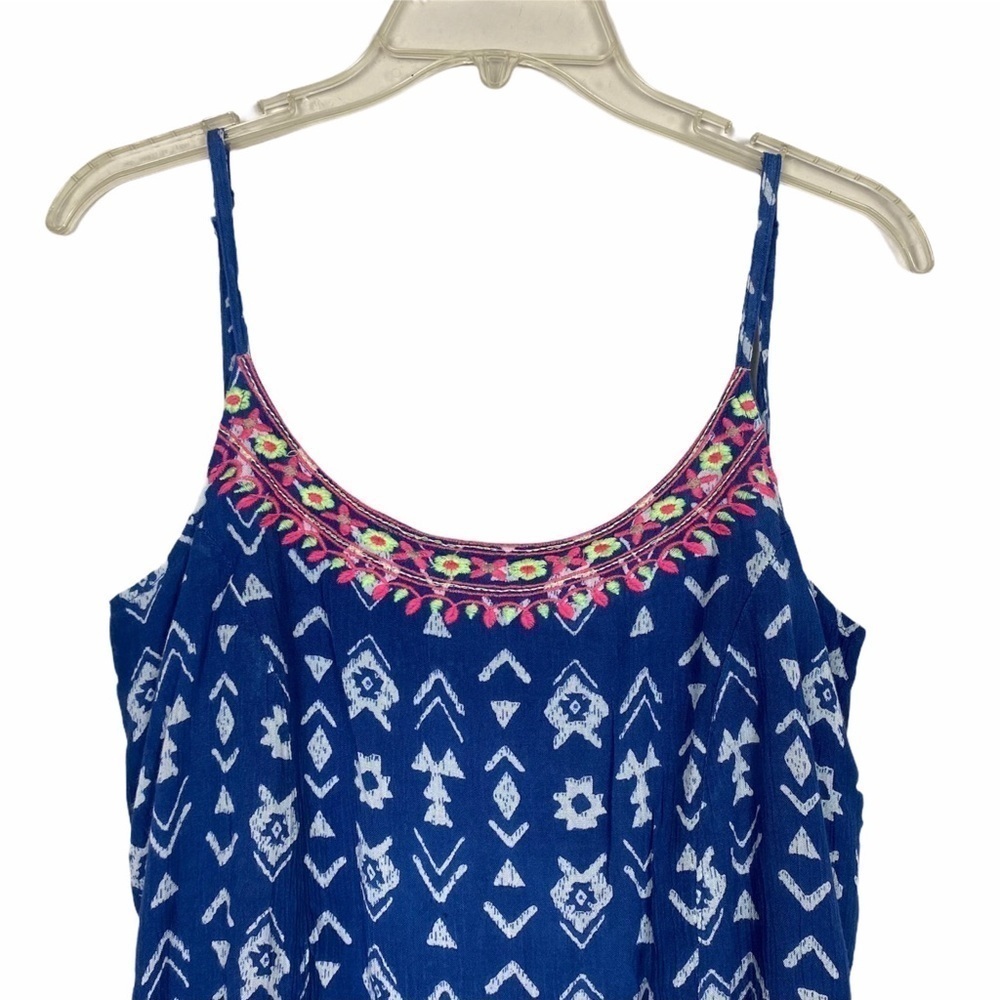 Kiwi Blue Tie Back Summer Dress Sundress L Brand New - Picture 7 of 9